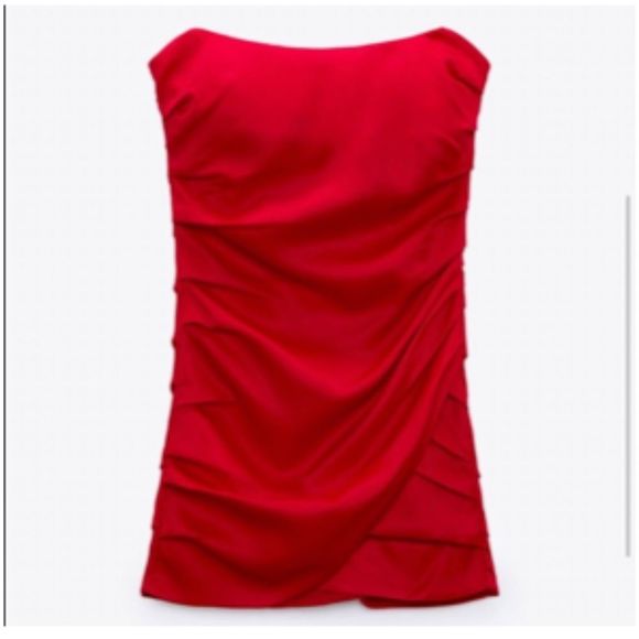 ZARA SHORT RUCHING DRESS - Picture 7 of 9